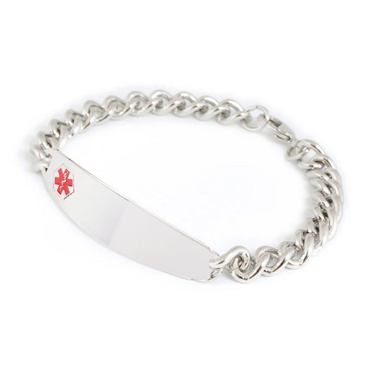 Mens Stainless Steel Medilog™ ID Bracelet