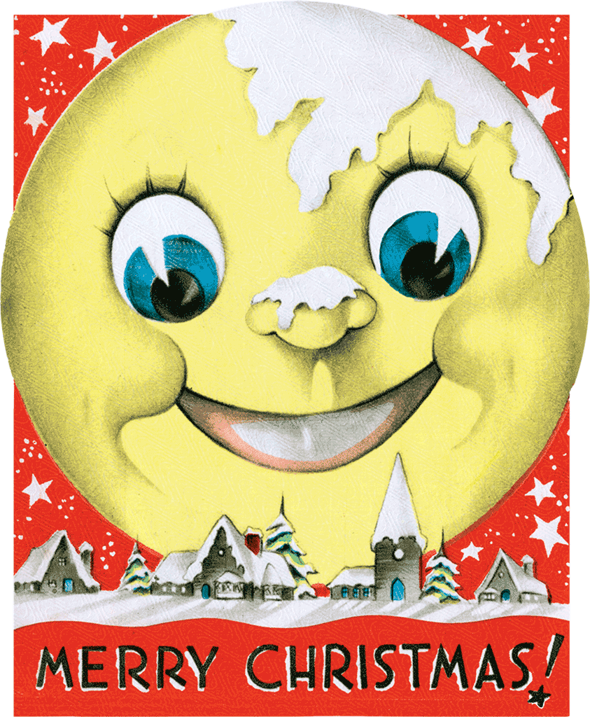 Merry Christmas Retro Christmas Greeting Card Packet