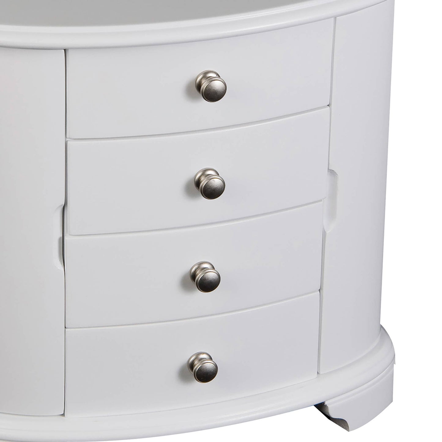 Mele & Co. "Kaitlyn" Upright Musical White Jewelry Box