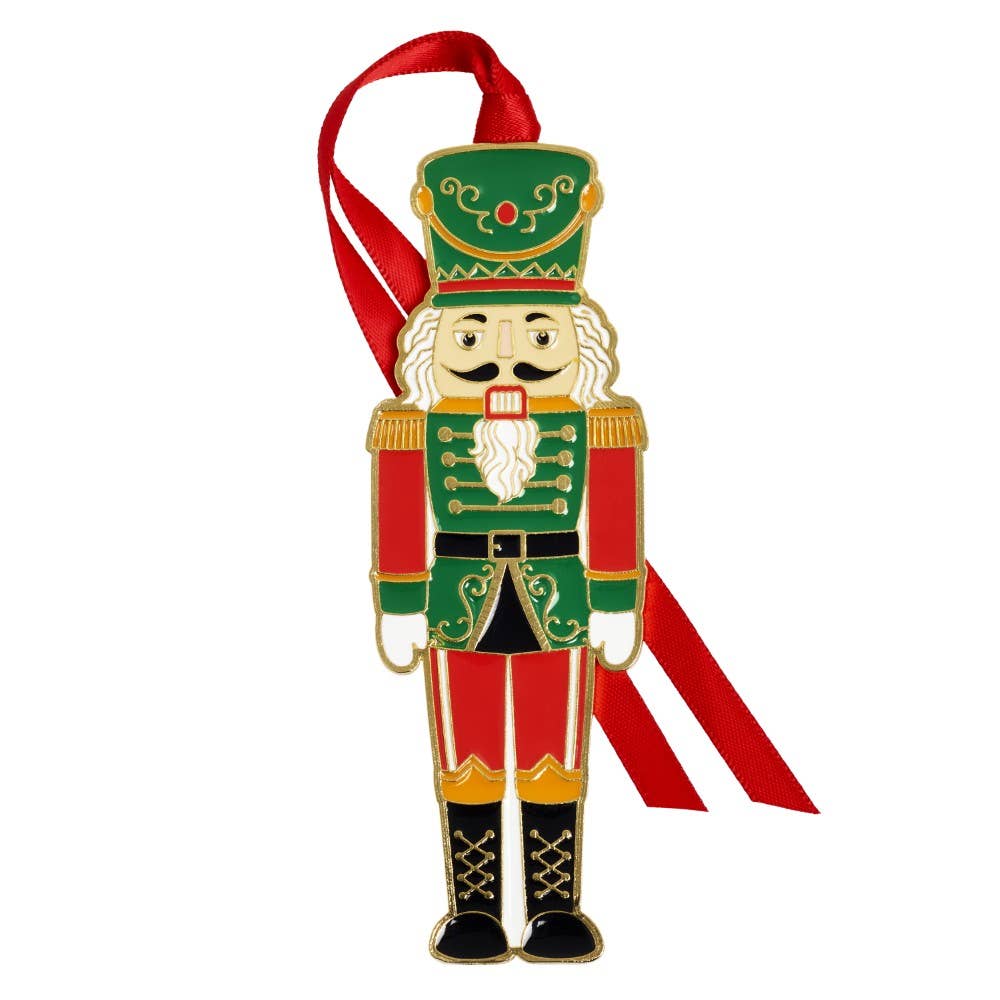 2026 Fitz and Floyd Gold-Plated & Enameled Nutcracker Ornament