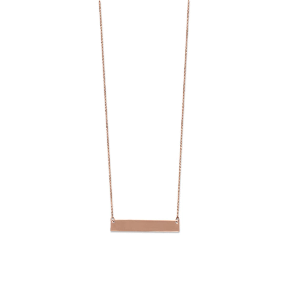 Sterling Silver Horizontal Bar Necklaces