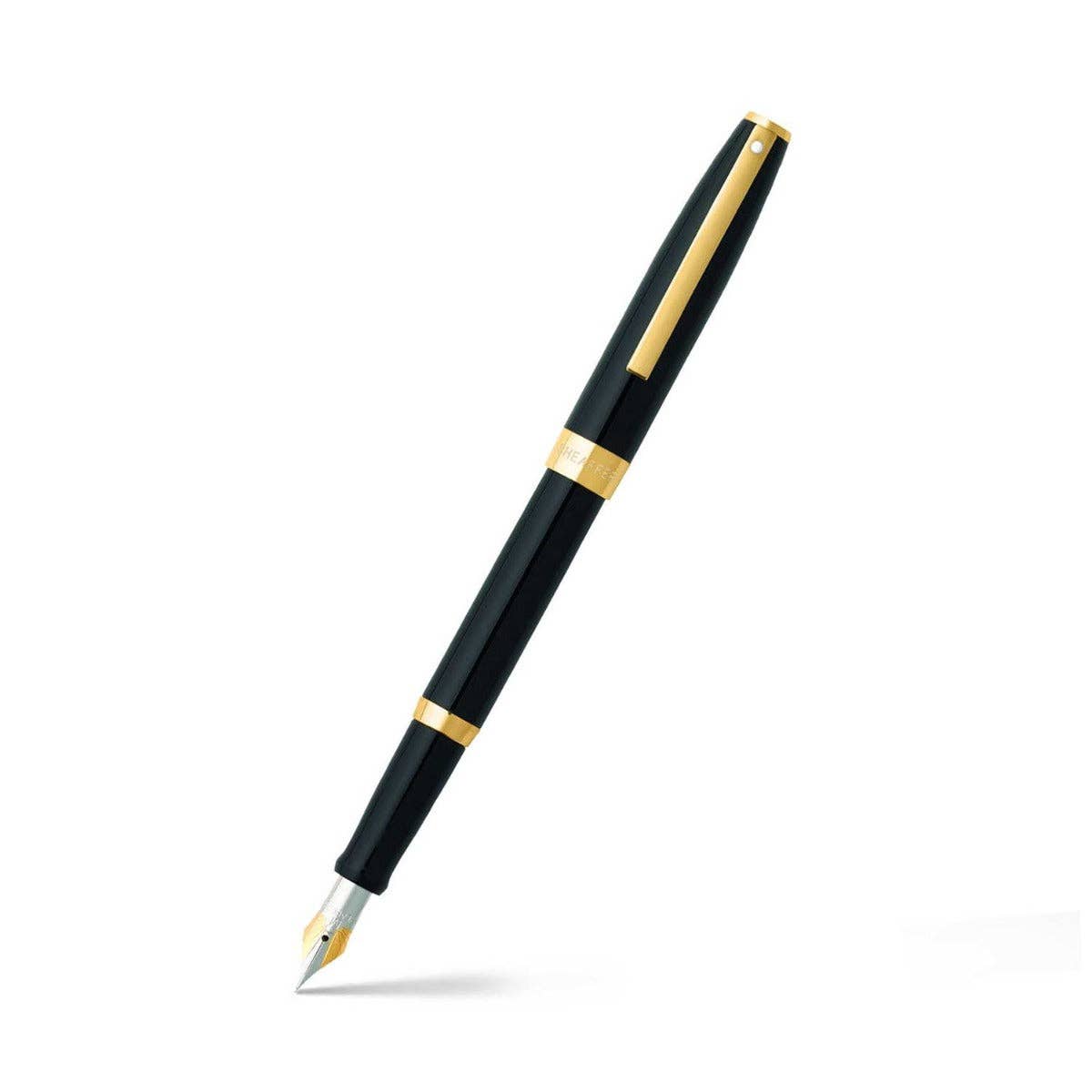 Sheaffer Sagaris 9471 Gloss Black Fountain Pen With Gold Tone Trim