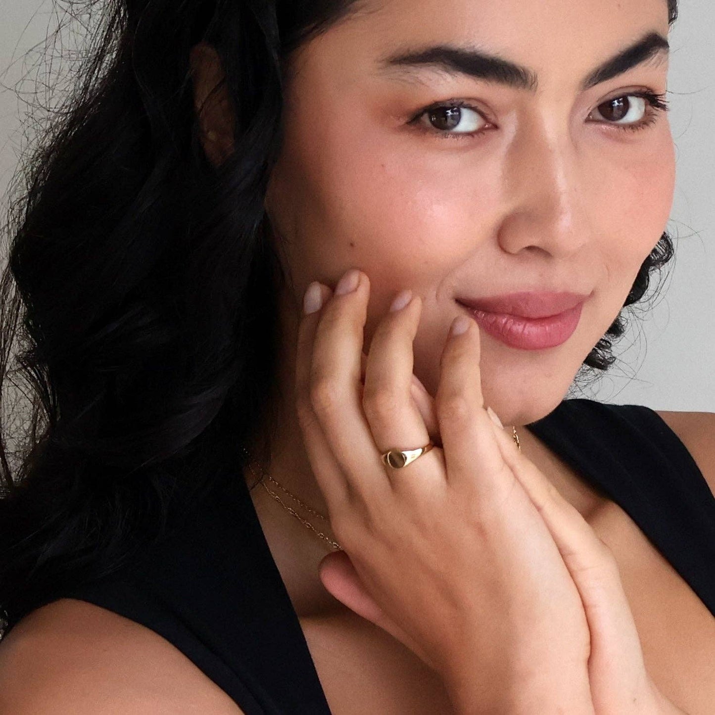 18kt Gold Plated Signet Ring