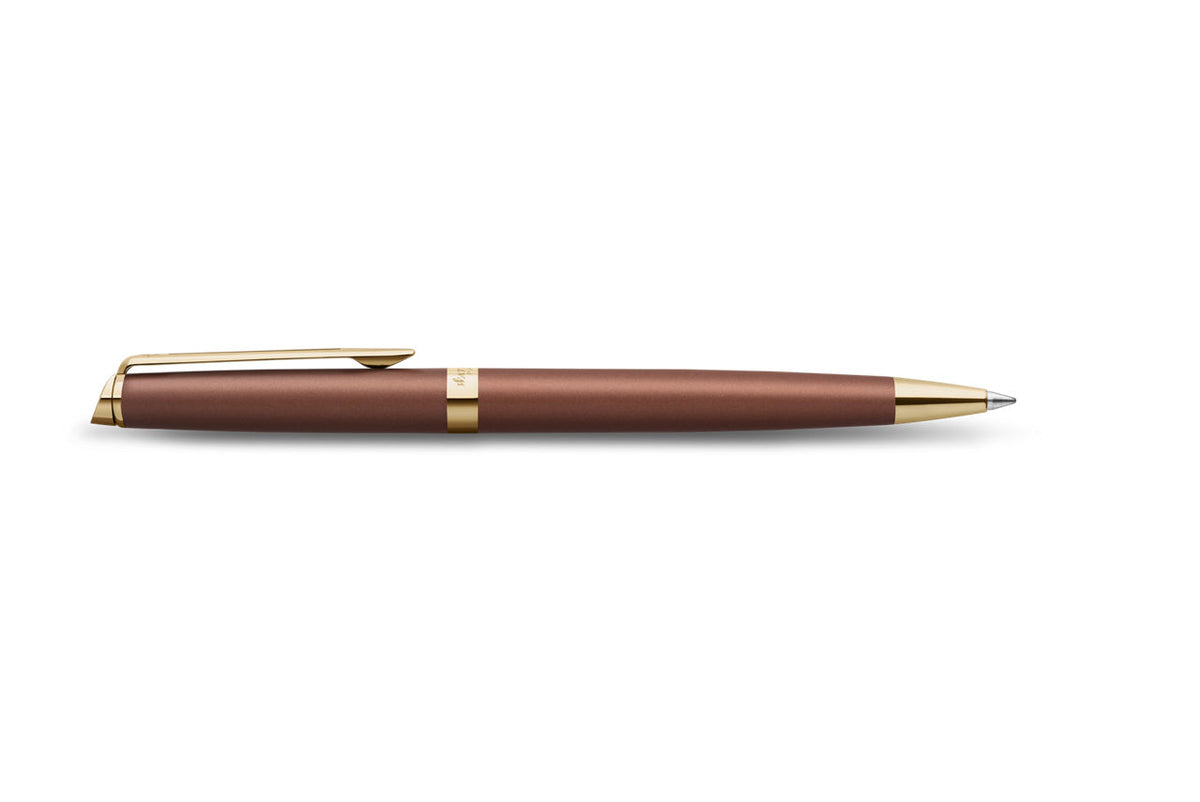 Waterman Hémisphère Understated Edit Metallic Copper Red with Gold Trim Ballpoint Pen