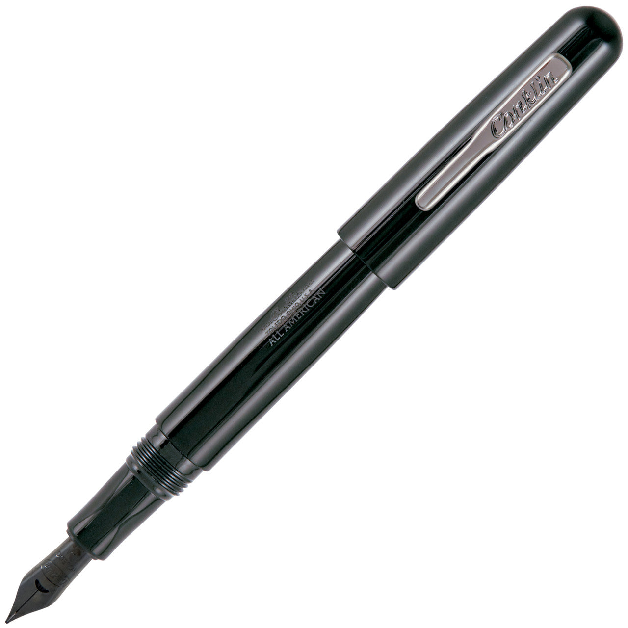 Conklin All American Raven Black Fountain Pen