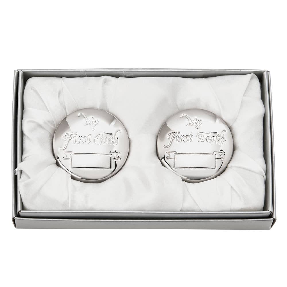 First Tooth & First Curl Silver Keepsake