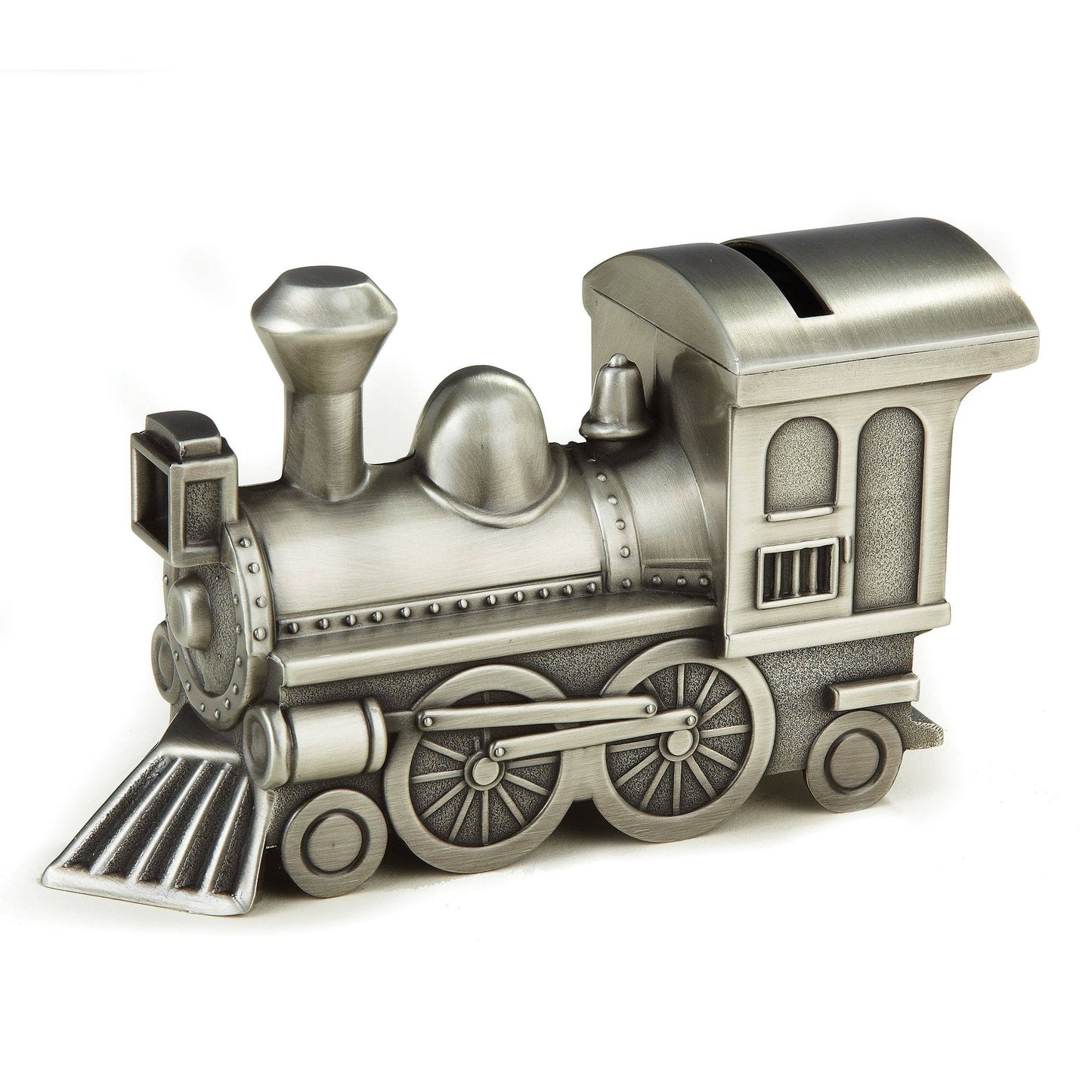 Pewter Finish Train Bank