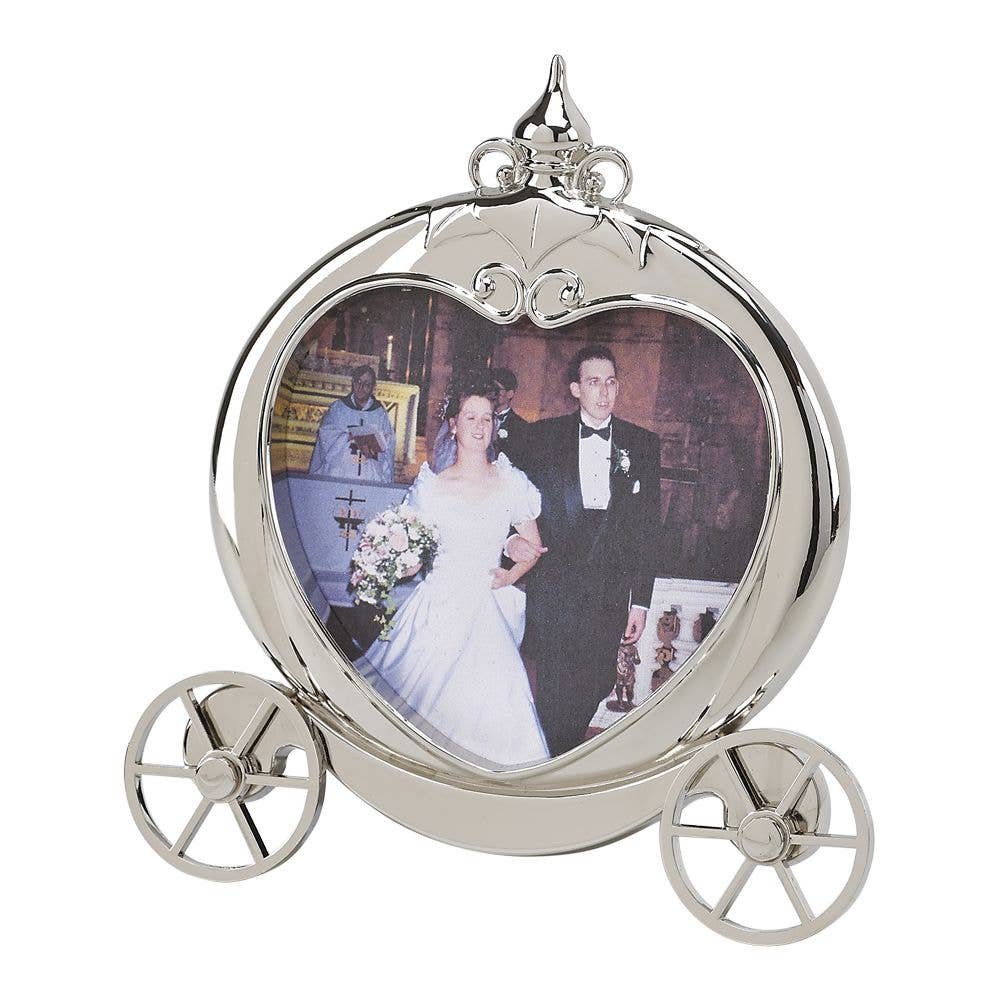 Princess Pumpkin Coach Polished Finish Silver Frame