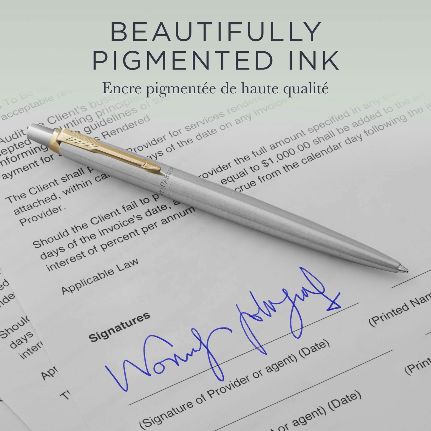 Parker QuinkFlow Blue Ballpoint Refill (Medium Tip)