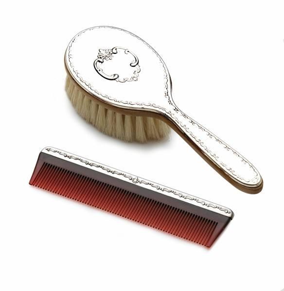 Gorham Sterling Silver Chantilly Brush and Comb Set