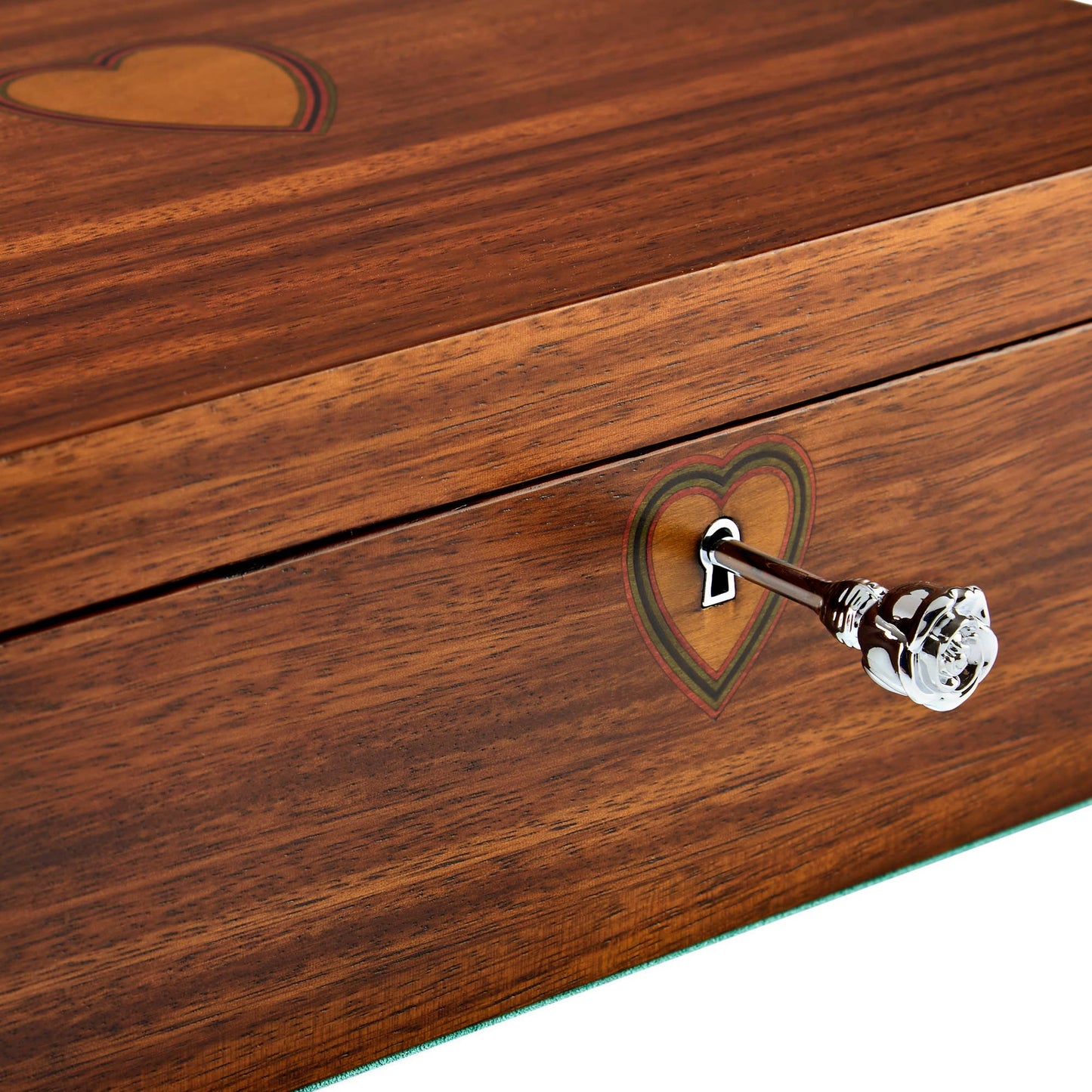 WOLF 1834 Ballet Musical Walnut Wood Jewelry Box - Sleeping Beauty