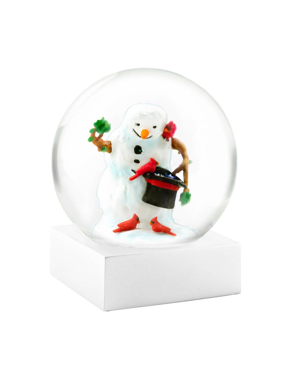 Snowman with Birds Snow Globe