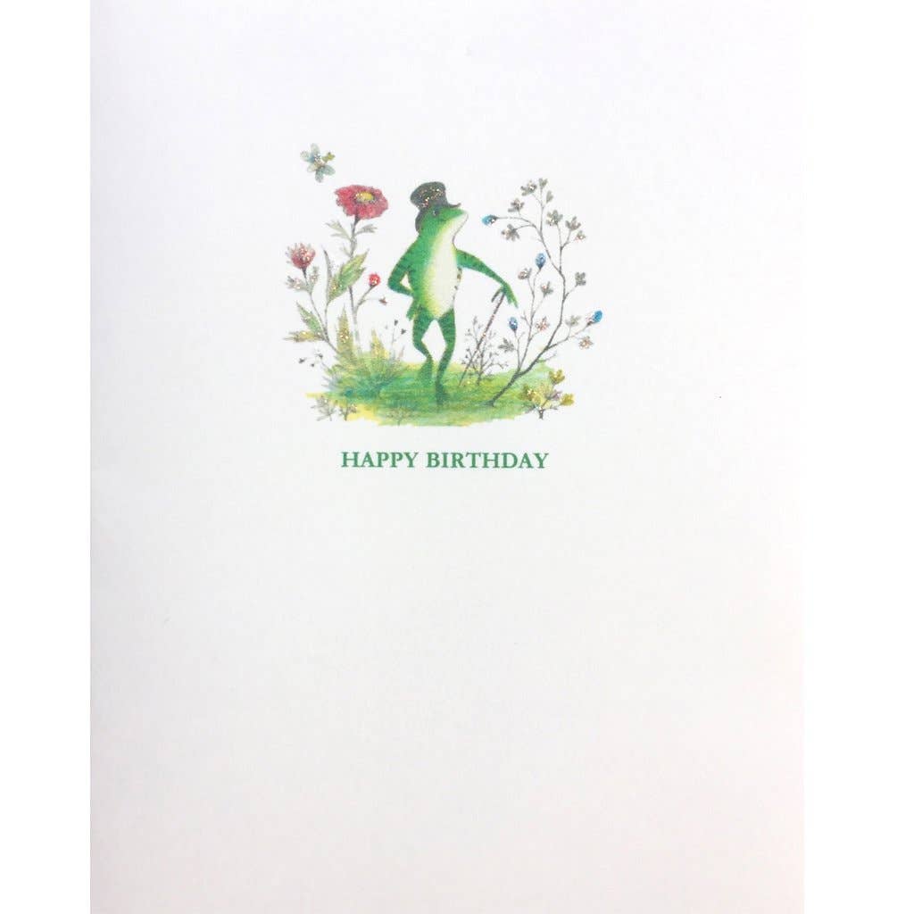 Frog Top Hat Birthday Card