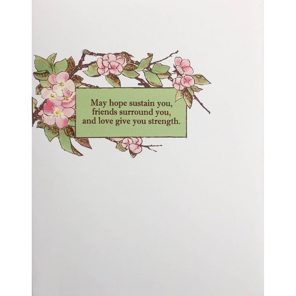 Peony Sympathy Card