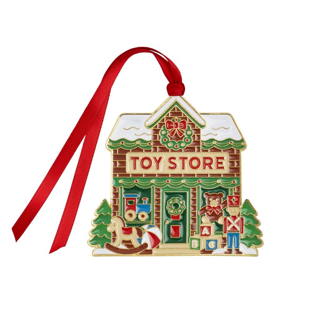 2026 Wallace Gold-Plated & Enameled Christmas Toy Store Ornament