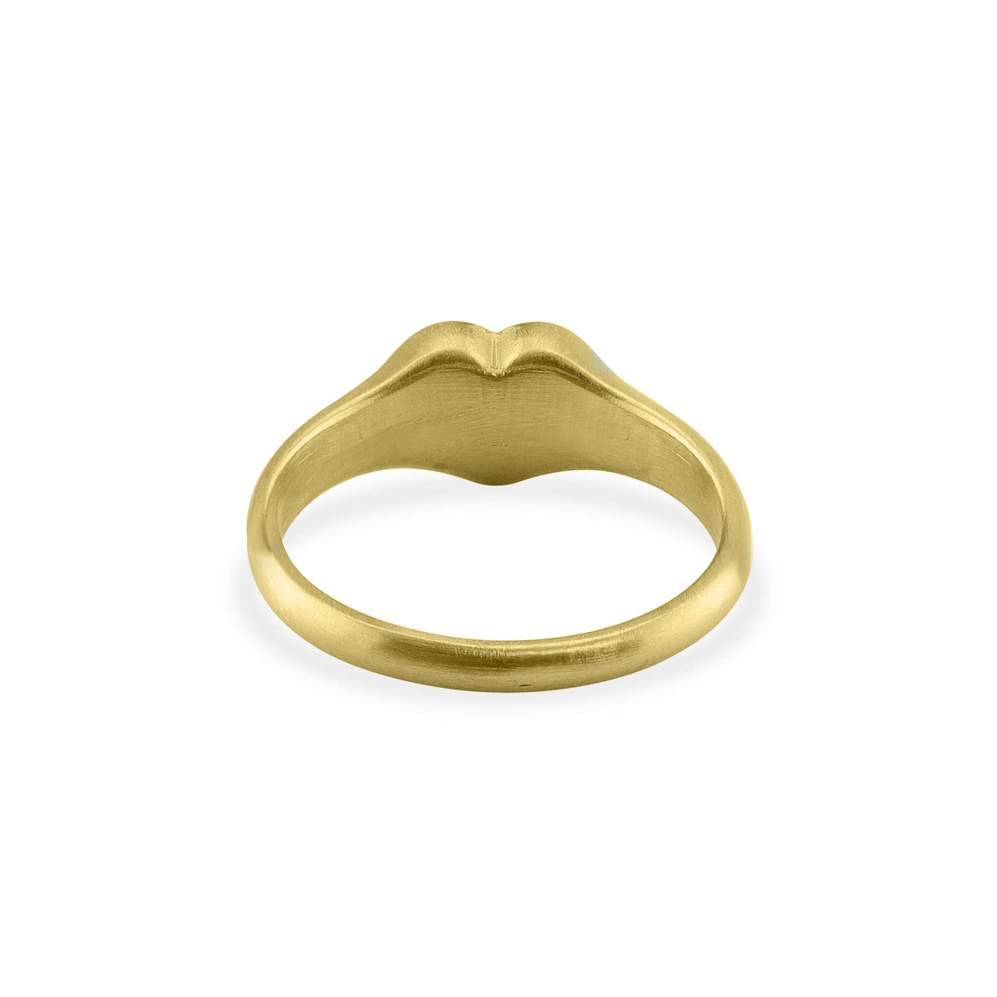 18k Gold PVD Heart Signet Ring