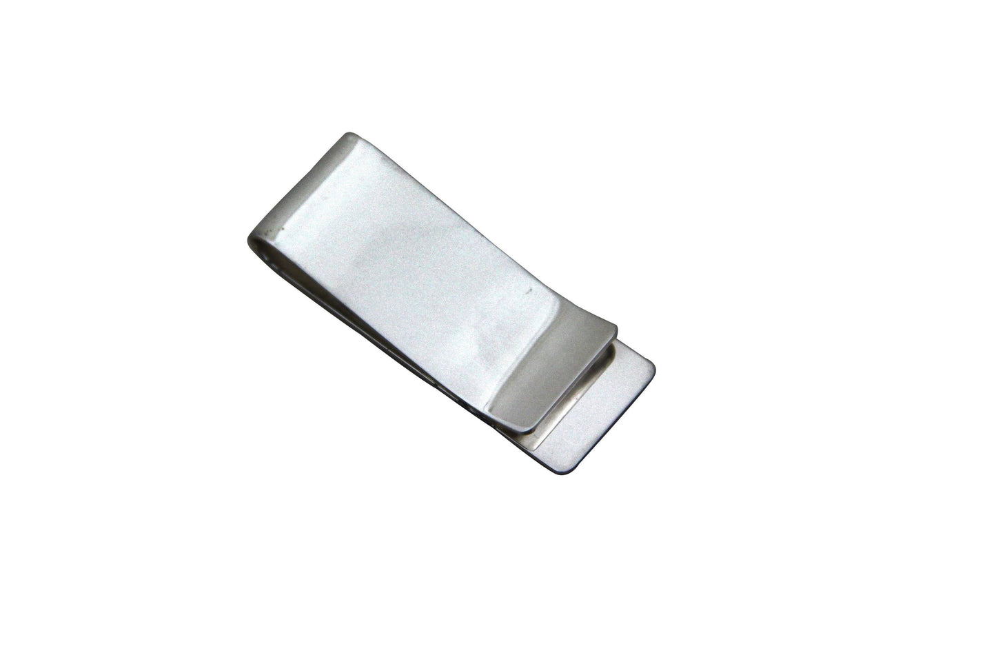 Engine Turned Silver Plate Money Clip