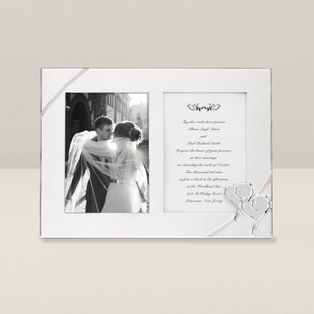 Lenox True Love Double 5x7 Silverplate Frame