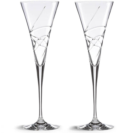 Lenox Adorn Fine Crystal Champagne Flutes