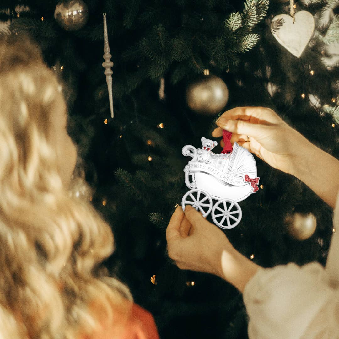 Baby's First Christmas Carriage Ornament