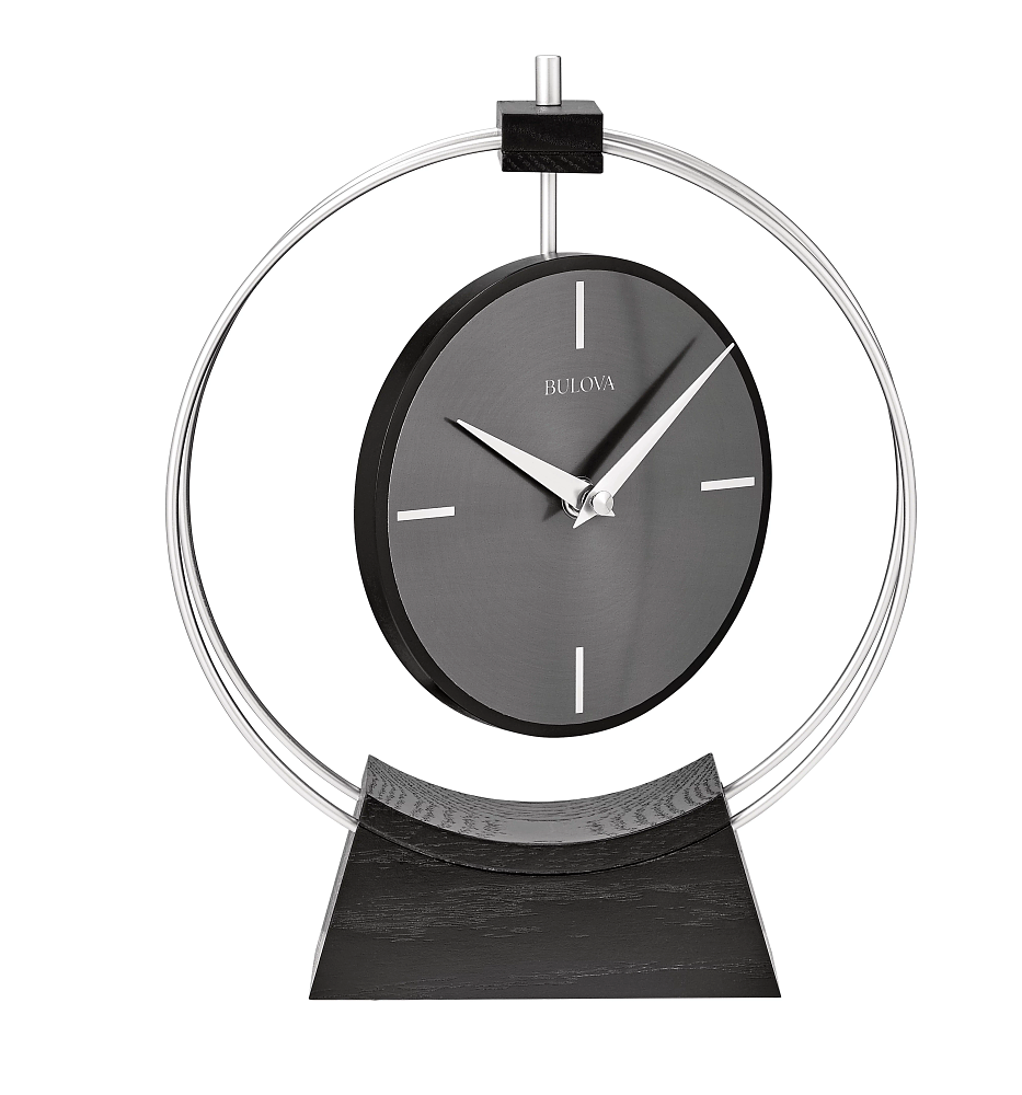 Bulova Aire Modern Floating Dial Clock