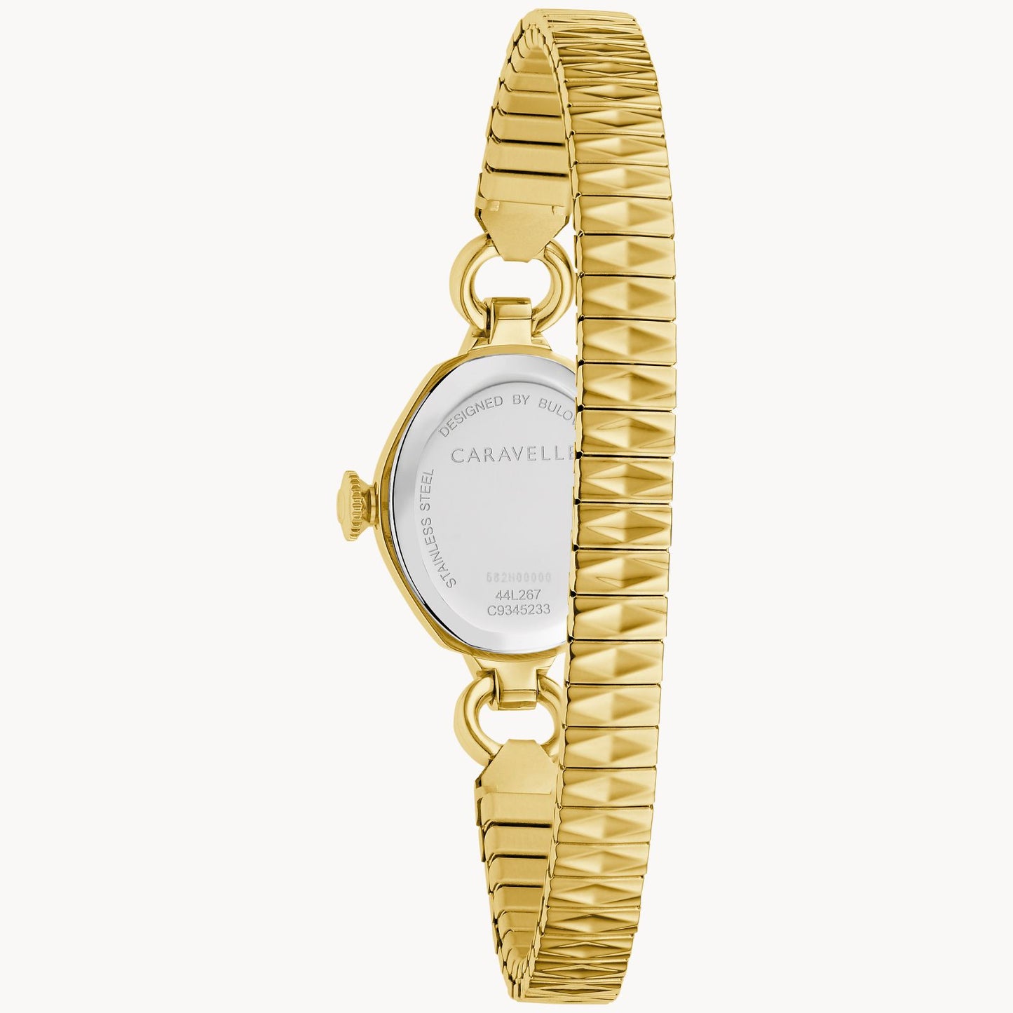 Caravelle by Bulova Ladies Classic Cocktail Gold Watch with Expansion Bracelet