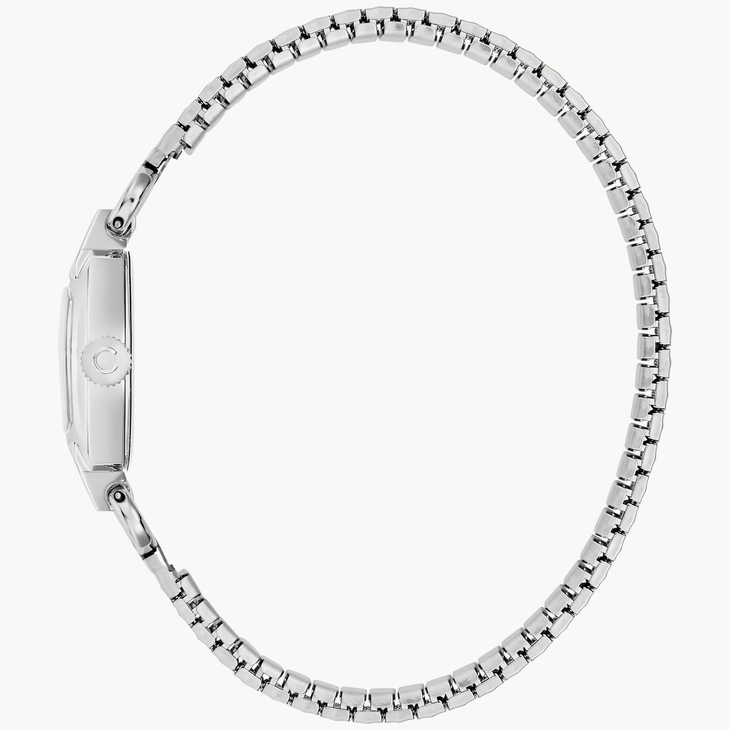 Caravelle by Bulova Ladies Classic Cocktail Silver Watch with Expansion Bracelet