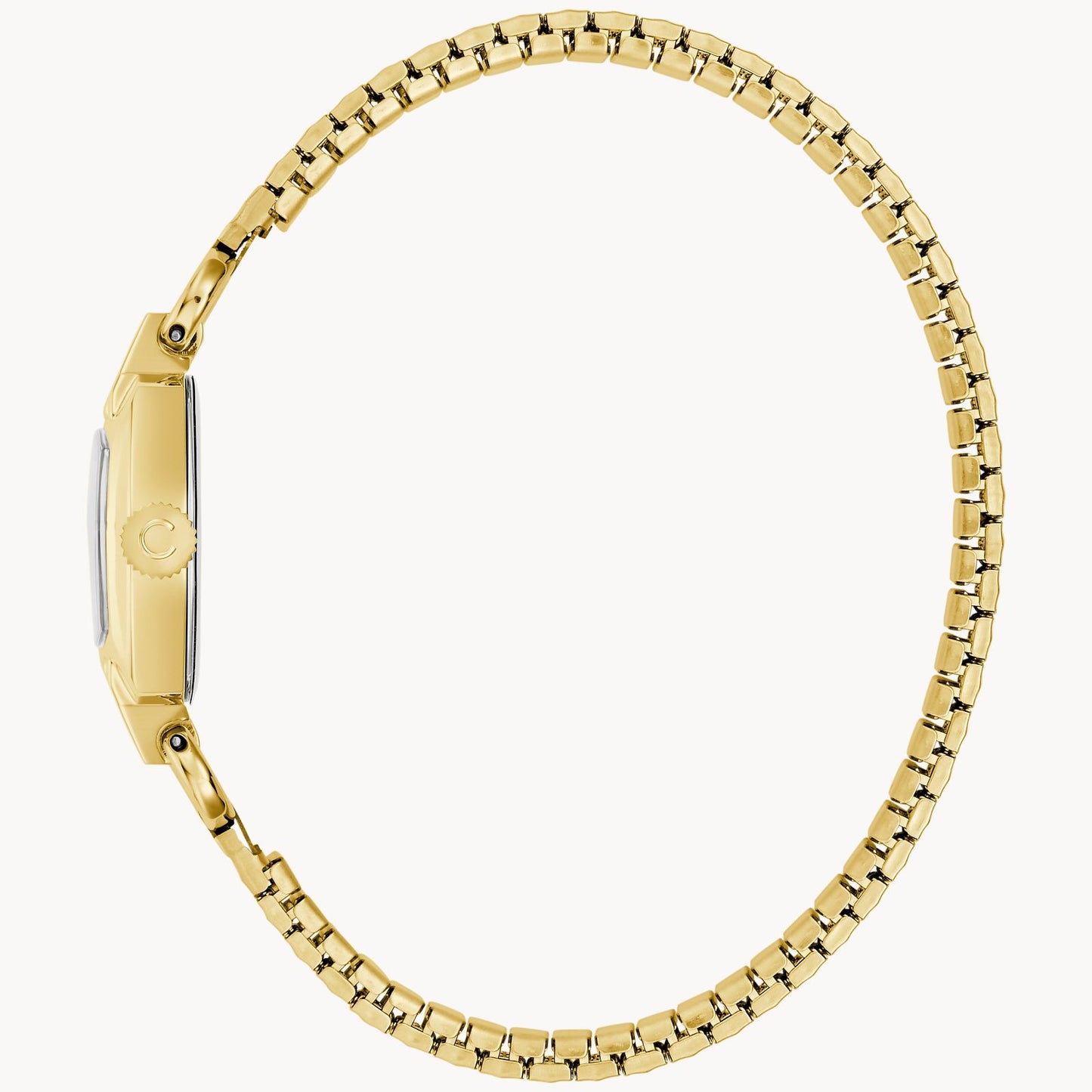 Caravelle by Bulova Ladies Classic Cocktail Gold Watch with Expansion Bracelet