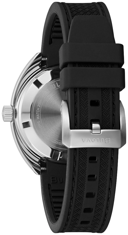 Bulova Oceanographer Devil Diver Orange Dial & Black Strap Watch