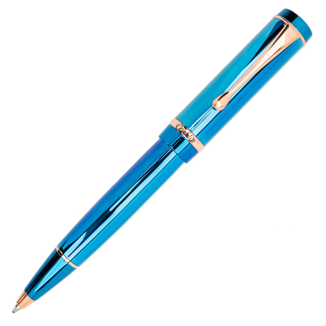 Conklin Duragraph™ Metal Lapis Blue Ballpoint Pen