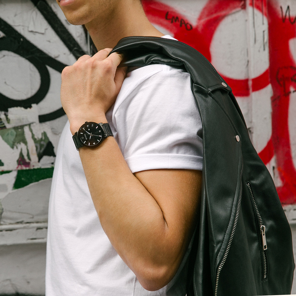 Bulova Futuro Black & Diamond Watch