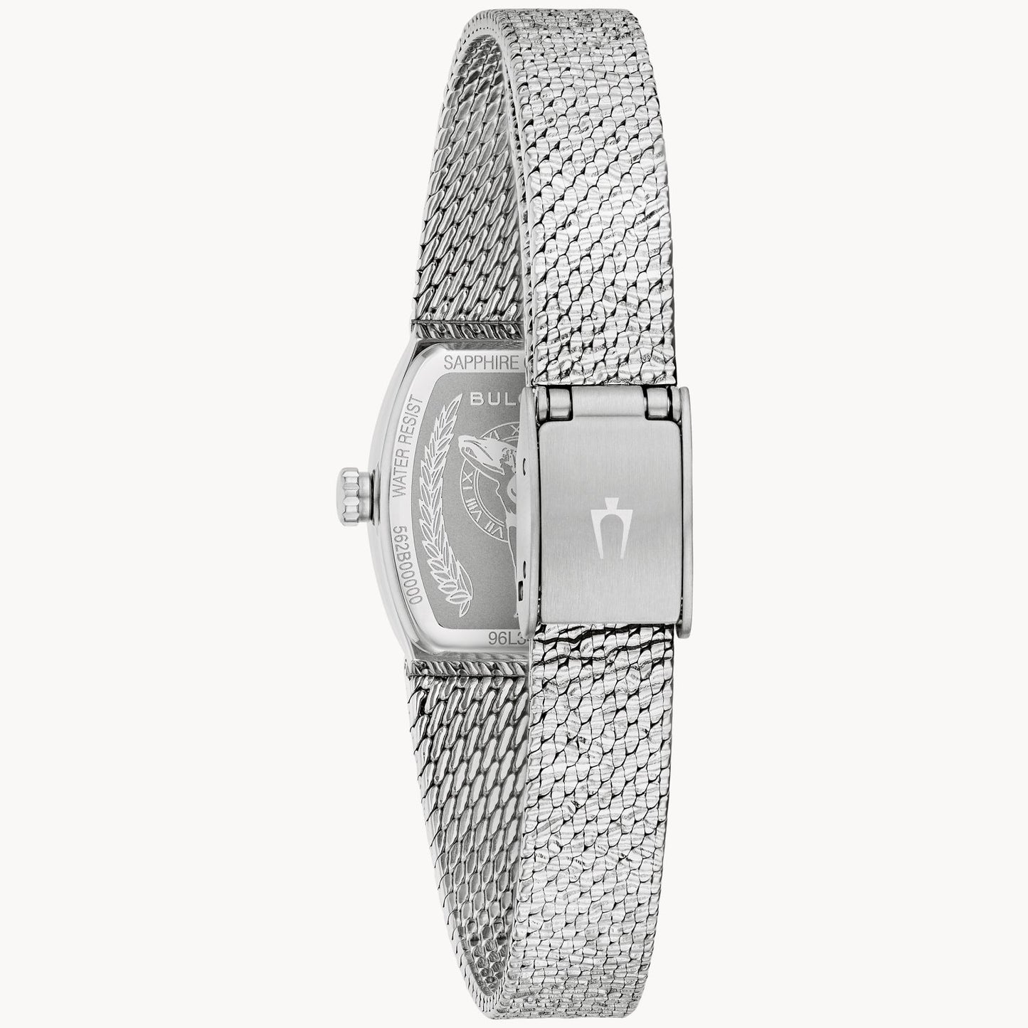 Bulova Ladies Goddess of Time Silver Bracelet with Blue Sodalite Dial Watch