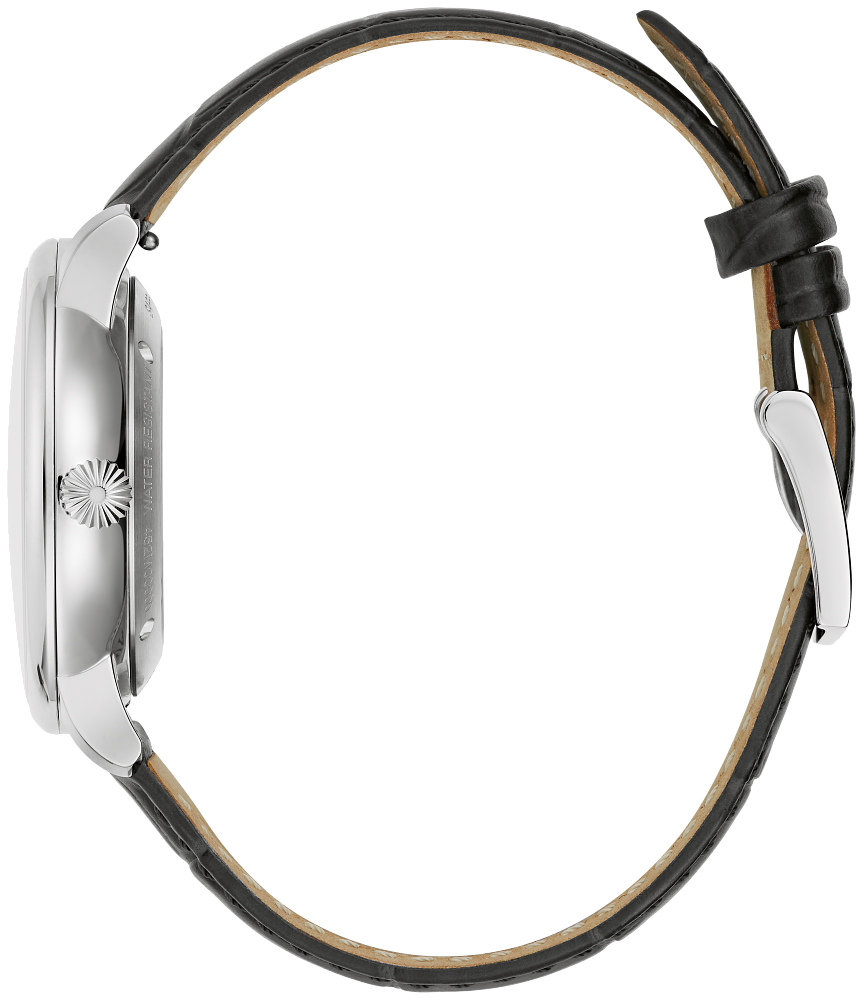 Bulova Hudson Classic Automatic Watch with Black Leather Strap