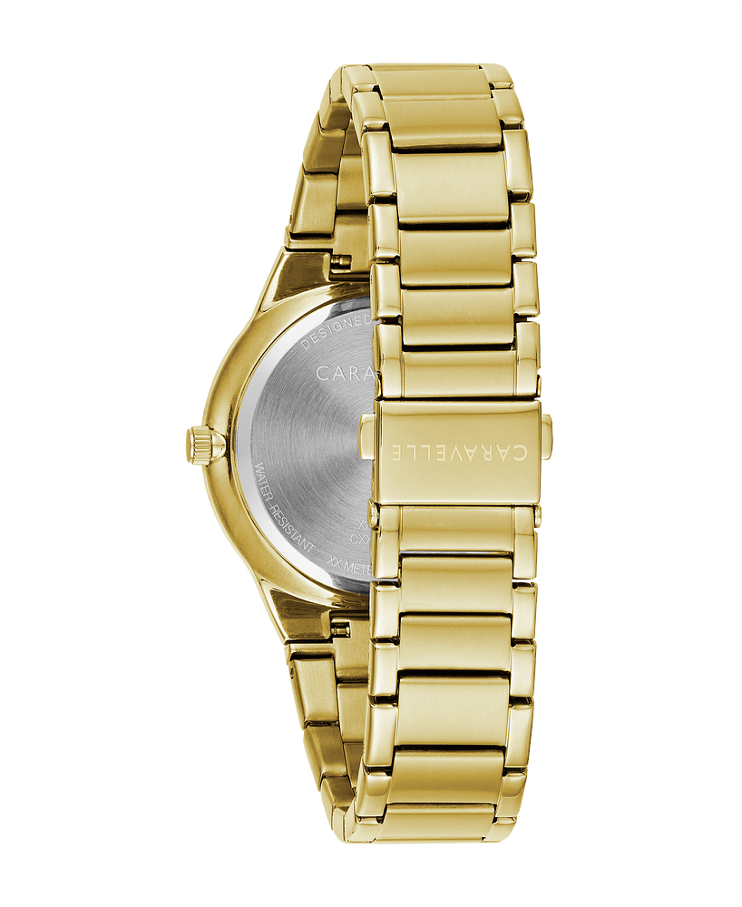 Caravelle by Bulova Modern Gold & Diamond Watch