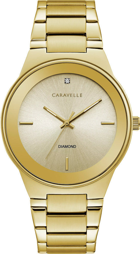 Caravelle by Bulova Modern Gold Diamond Watch Unforgettable Engraved Gifts