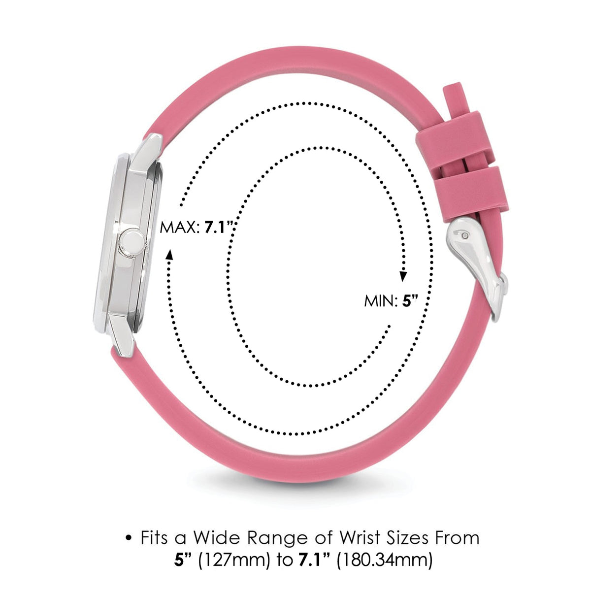 Speidel Petite Women's Scrub Watch™ with Pink Band