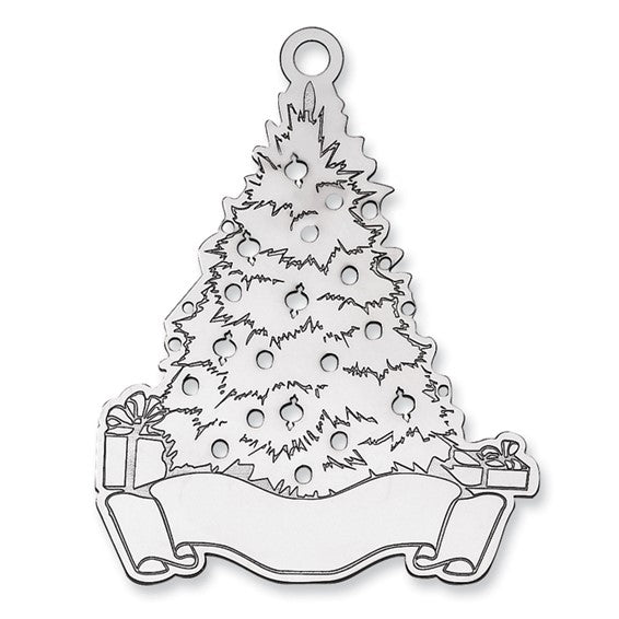 Sterling Silver Christmas Tree Ornament
