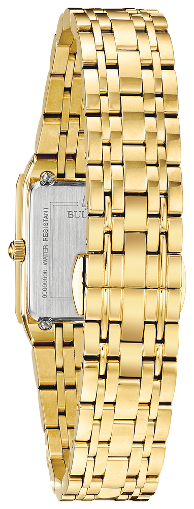 Bulova Ladies Quadra Gold with Diamond Modern Watch