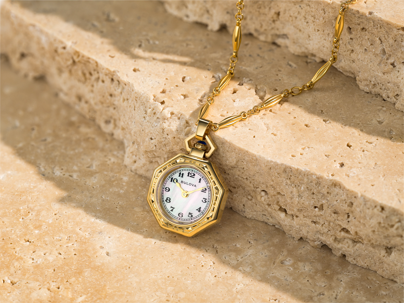 Bulova Ladies Rubaiyat Art Deco Watch Pendant
