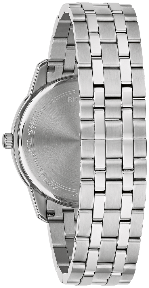 Bulova Sutton Stainless Steel Blue Dial Watch