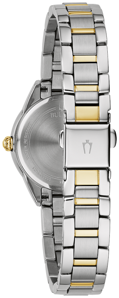 Bulova Ladies Sutton Silver & Gold Watch
