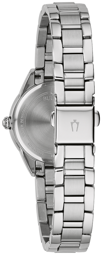Bulova Ladies Sutton Silver & Blue Accent Watch