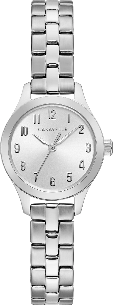 Caravelle by Bulova Ladies Traditional Stainless Steel/Silver Watch