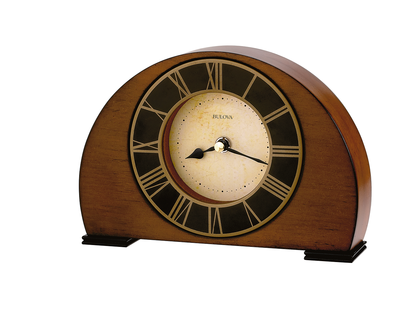 Bulova Tremont Walnut Curved Clock