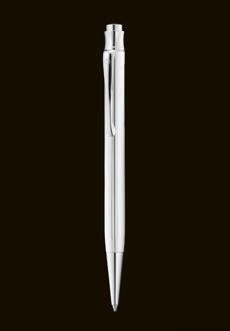 Waldmann Tango Sterling Silver with Lines Pattern Ballpoint Pen
