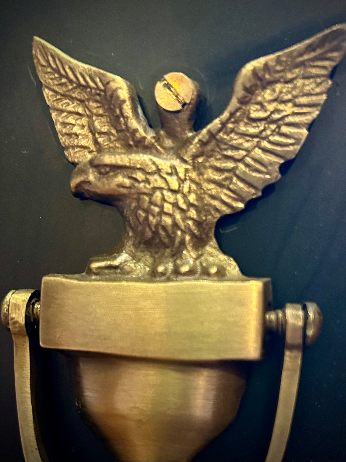 Antiqued Brass American Eagle Door Knocker