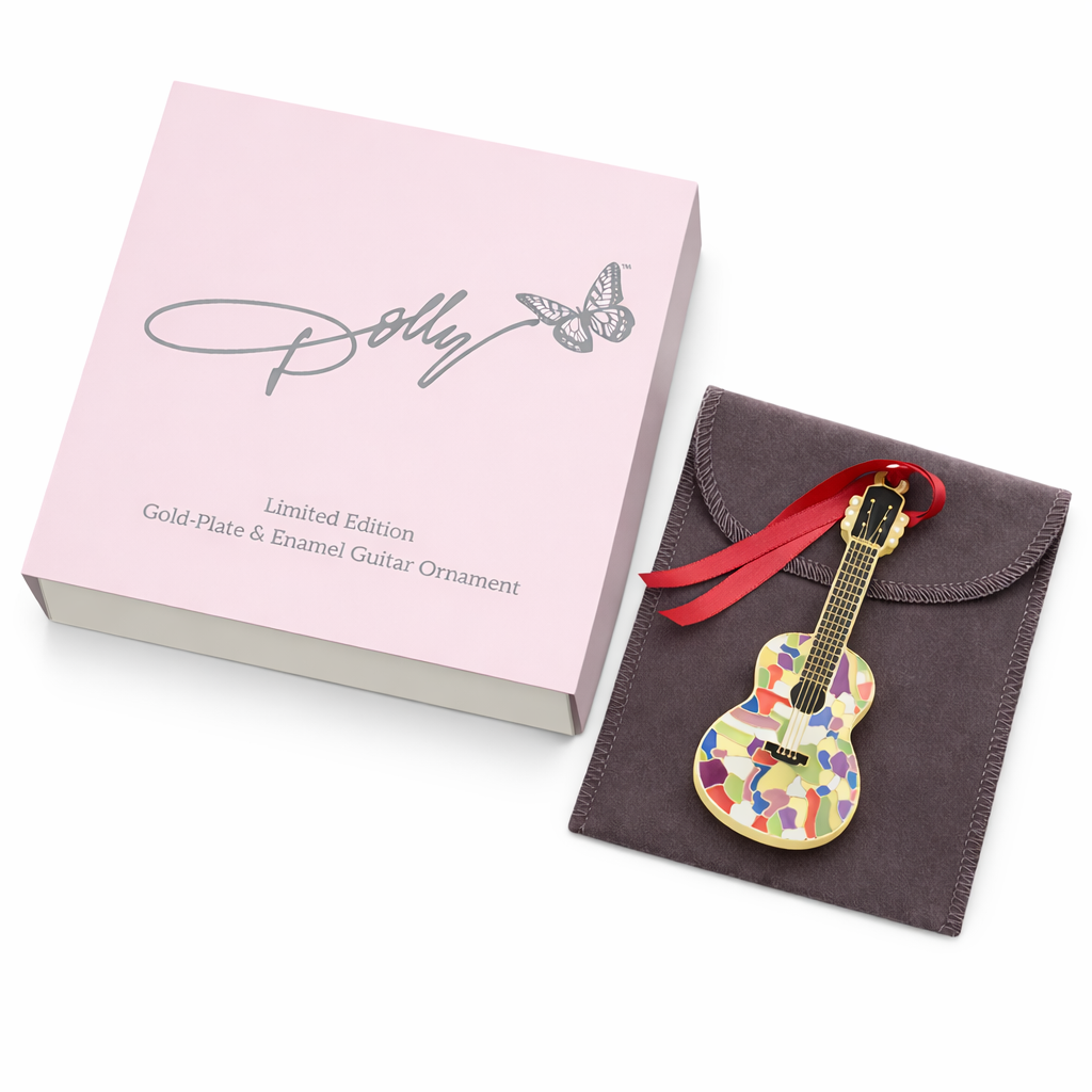 2026 Dolly Parton Gold-Plate and Enameled Guitar Ornament