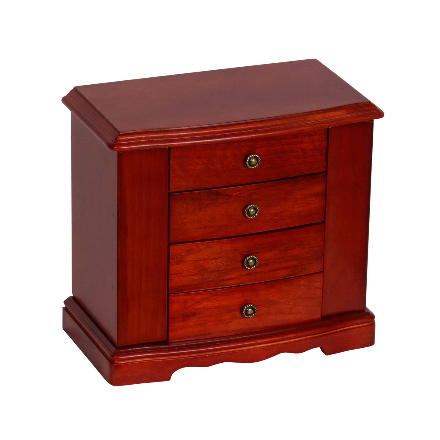 Mele & Co. "Harmony" Cherry Wooden Musical Jewelry Box