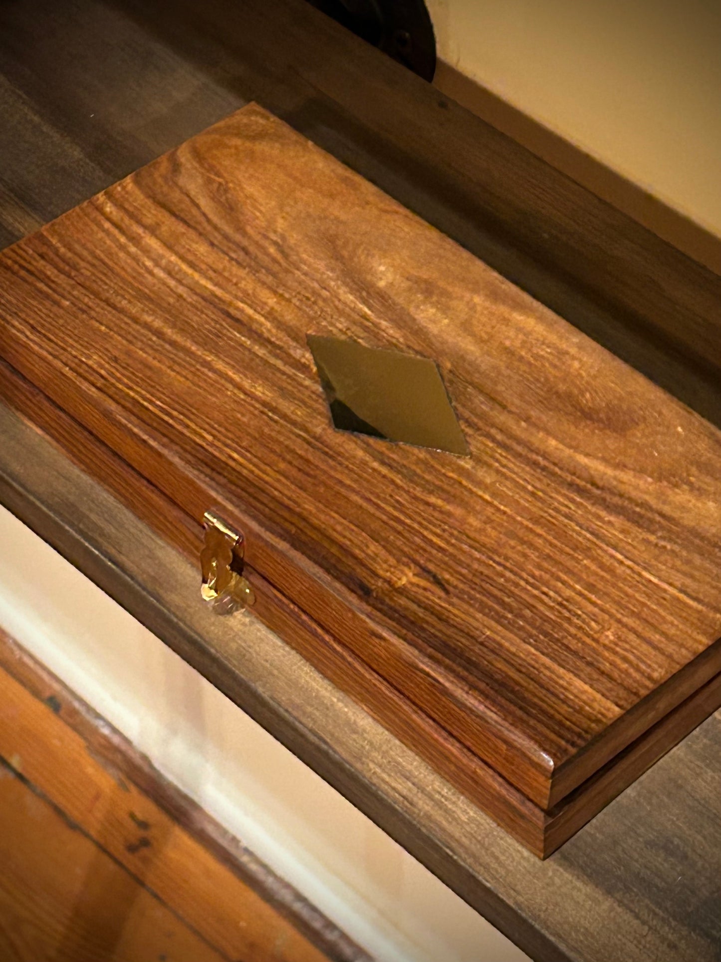 Brass and Turned Rosewood Magnifying Glass with Case
