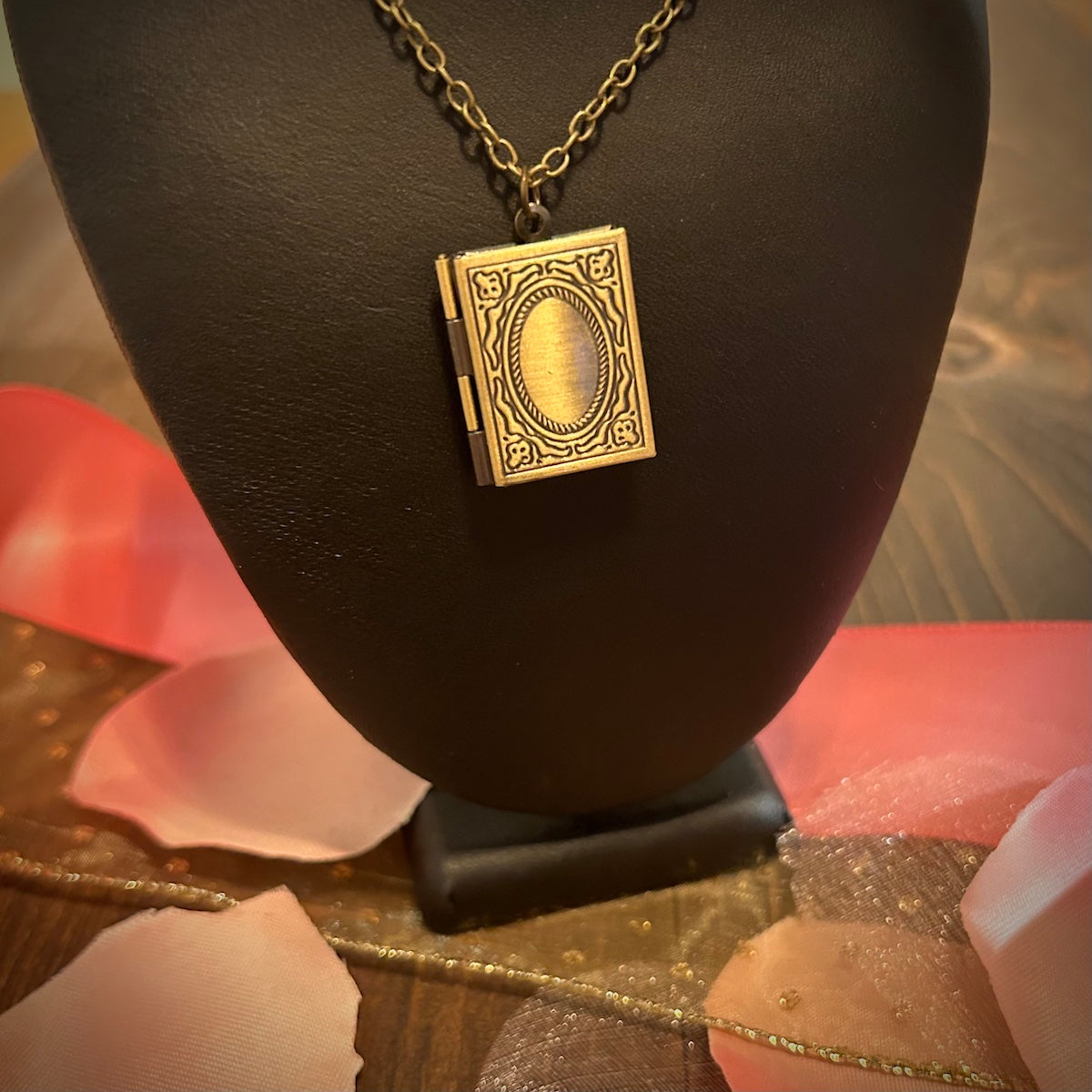 Classic Book Locket Necklace